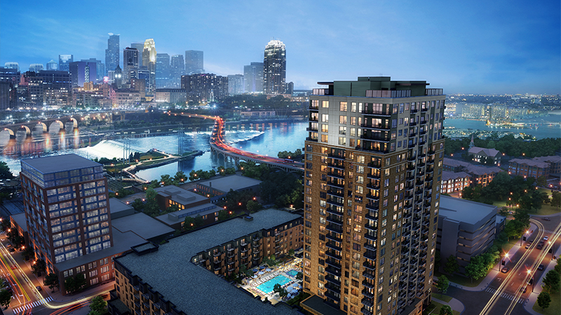 A ROOM WITH A VIEW: Doran Companies, CSM Corporation break ground on “The Expo,” with full views of the Mississippi River and downtown Minneapolis skyline